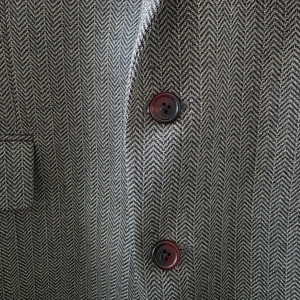 Polo University Club Ralph Lauren Herringbone Wool Blazer Grey Mens 44T